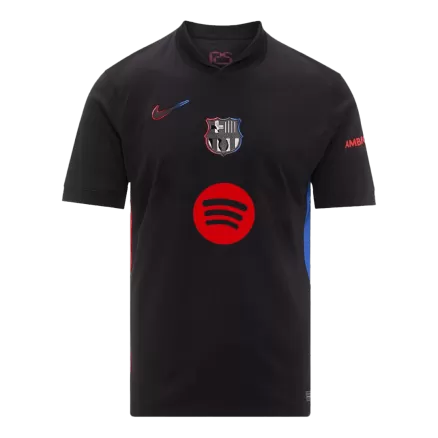 Barcelona Away Soccer Jersey 2024/25- Spotify Logo Without Text - gojersey