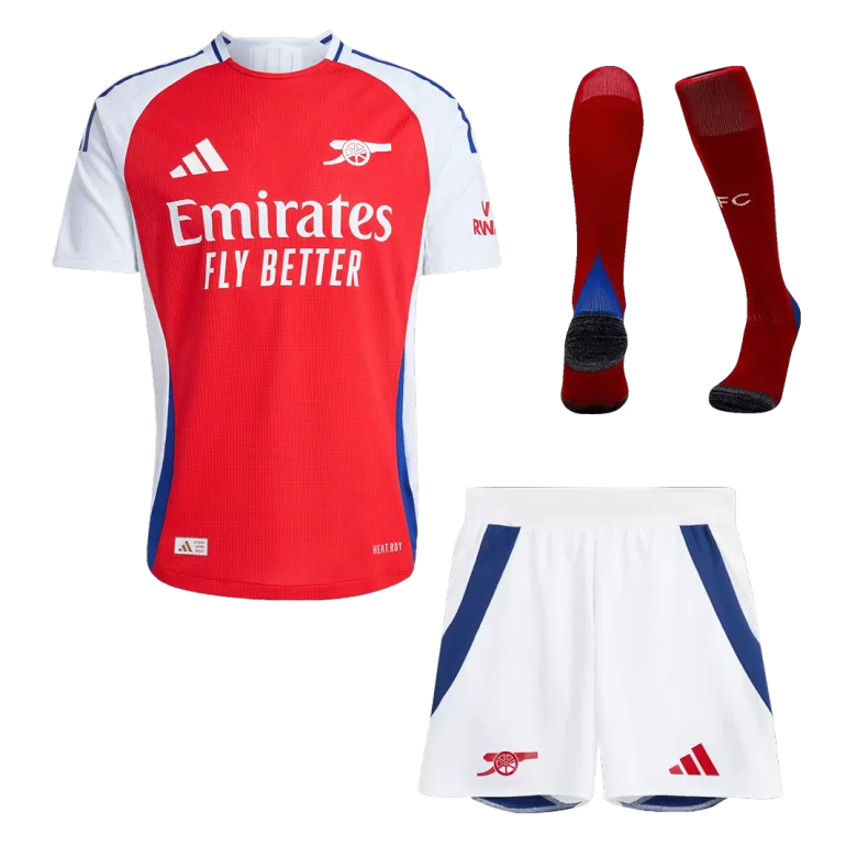 Arsenal Home Soccer Jersey Kit Authentic 2024/25 (Jersey+Shorts+Socks) - gojersey