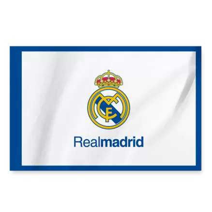 Real Madrid Team Flag White - gojersey