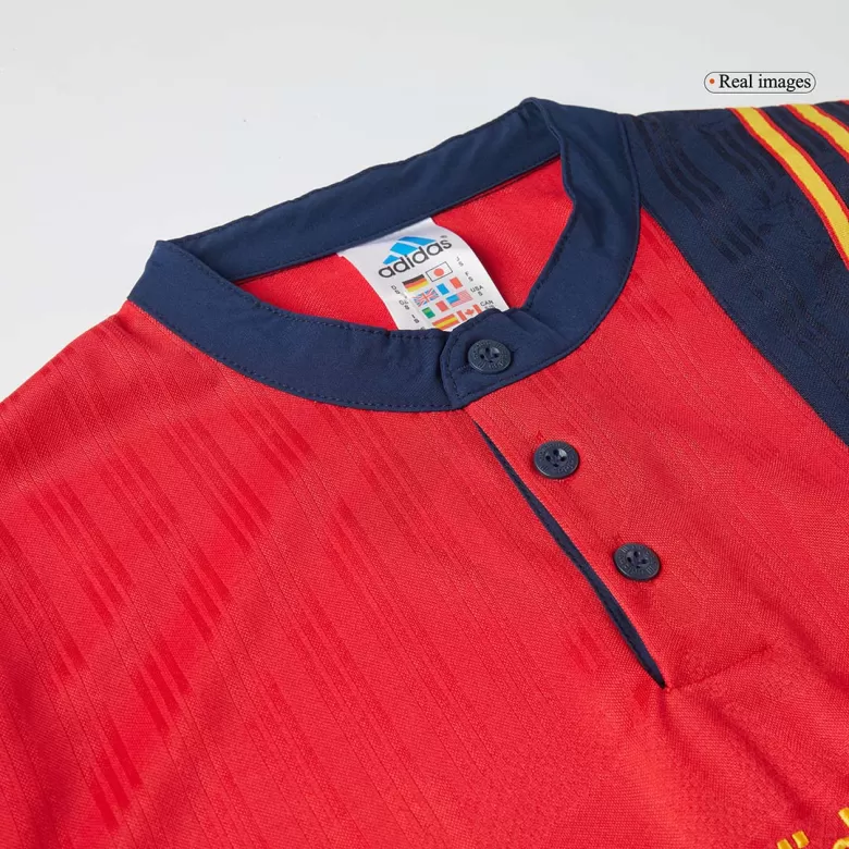 Spain Home Jersey Retro 1996 - gojersey