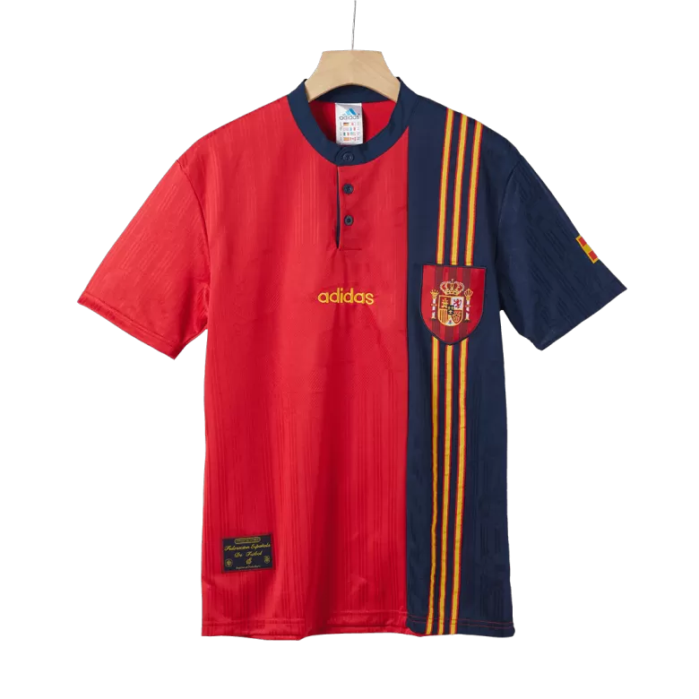 Spain Home Jersey Retro 1996 - gojersey