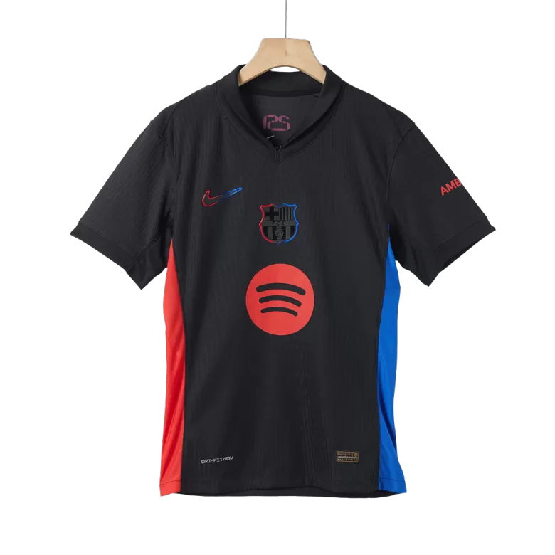 Barcelona Away Soccer Jersey Authentic 2024/25 - Spotify Logo Without Text - gojersey