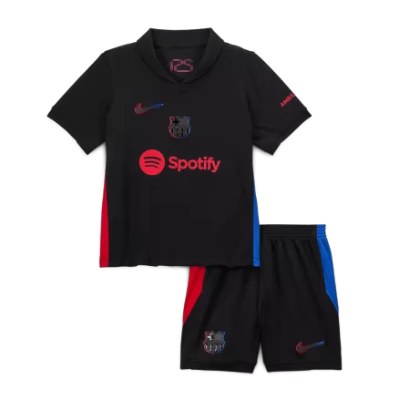 Barcelona Away Soccer Jersey Kit 2024/25 Kids(Jersey+Shorts) - gojersey