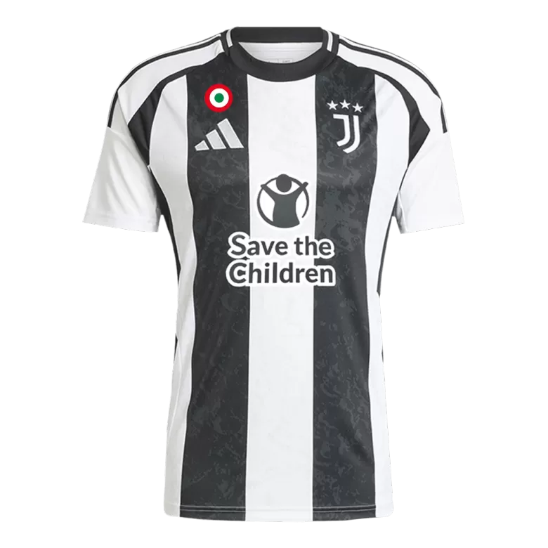 Juventus Home Soccer Jersey 2024/25- Save The Children Sponsor - gojersey