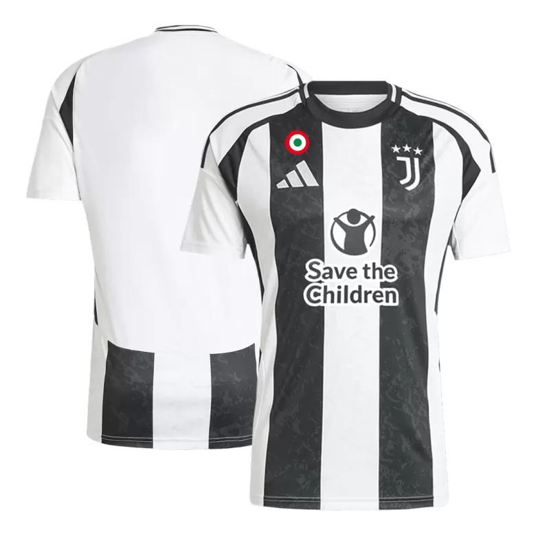 Juventus Home Soccer Jersey 2024/25- Save The Children Sponsor - gojersey