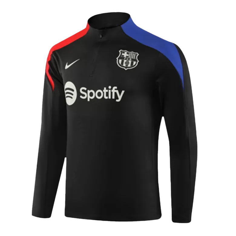 Barcelona Zipper Sweatshirt Kit(Top+Pants) 24/25 - gojersey