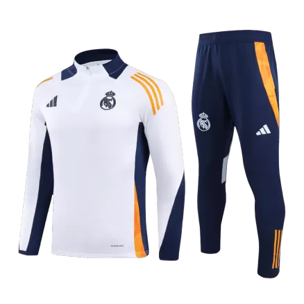 Kid's Real Madrid Zipper Sweatshirt Kit(Top+Pants)  24/25 - gojersey