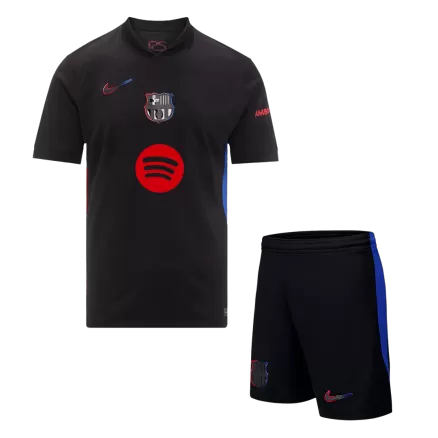 Barcelona Away Soccer Jersey Kit 2024/25 (Jersey+Shorts)- Spotify Logo Without Text - gojersey