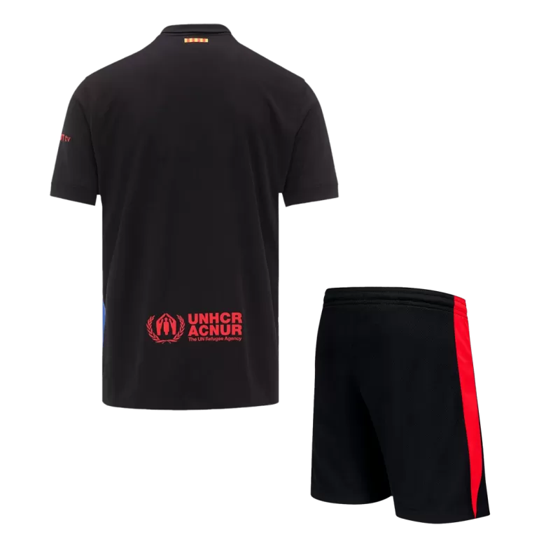 Barcelona Away Soccer Jersey Kit 2024/25 (Jersey+Shorts)- Spotify Logo Without Text - gojersey