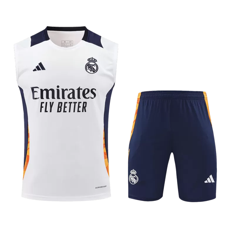 Real Madrid Pre-Match Soccer Jersey Kit 2024/25 (Jersey+Shorts) - gojersey