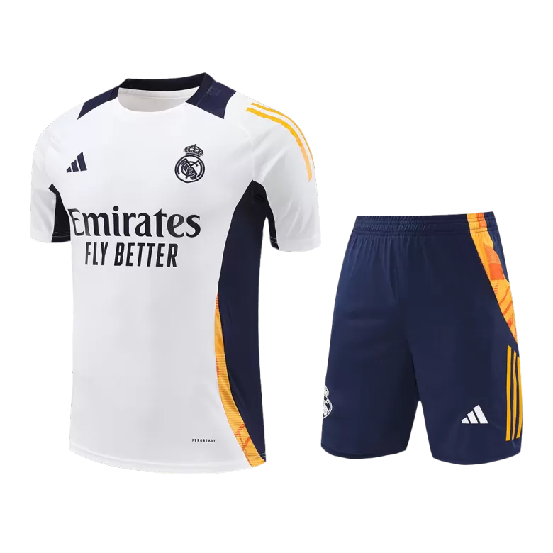 Real Madrid Pre-Match Training Soccer Jersey Kit 2024/25 (Jersey+Shorts) - gojersey