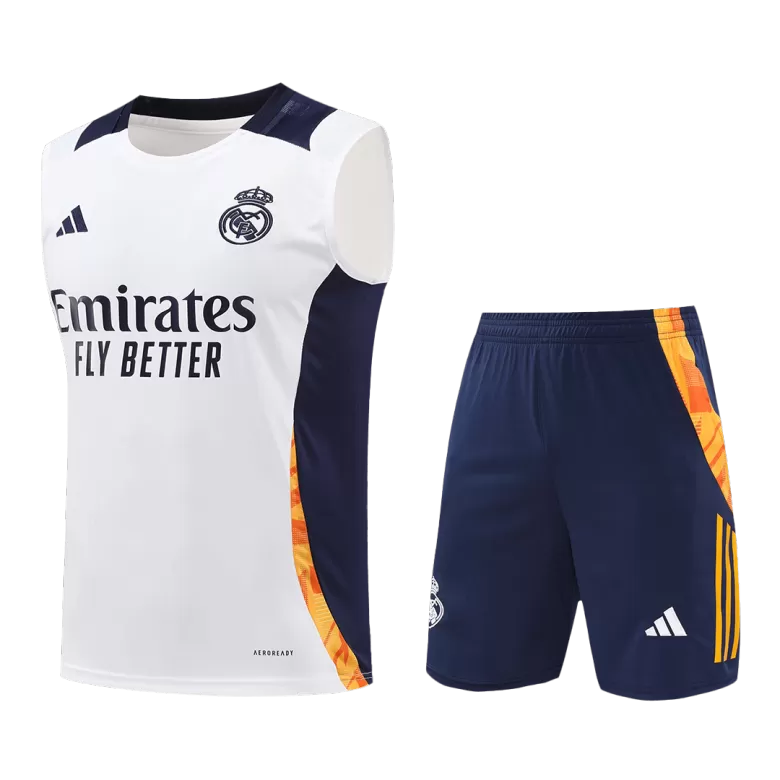 Real Madrid Pre-Match Soccer Jersey Kit 2024/25 (Jersey+Shorts) - gojersey