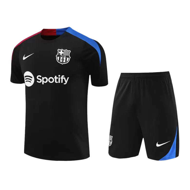 Barcelona Pre-Match Training Soccer Jersey Kit 2024/25 (Jersey+Shorts) - gojersey