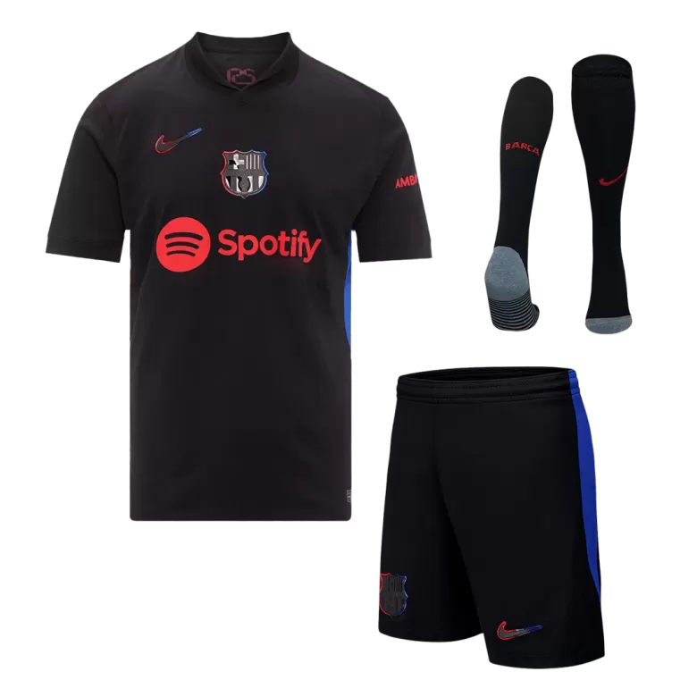 Barcelona Away Soccer Jersey Kit 2024/25 (Jersey+Shorts+Socks) - gojersey