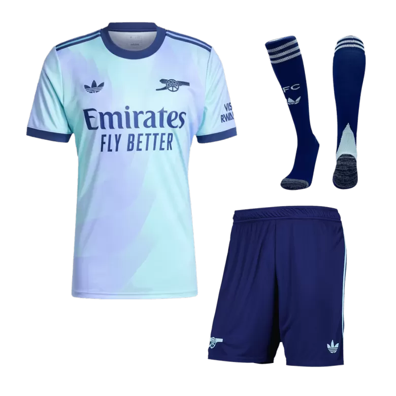 Arsenal Third Away Soccer Jersey Kit 2024/25 (Jersey+Shorts+Socks) - gojersey