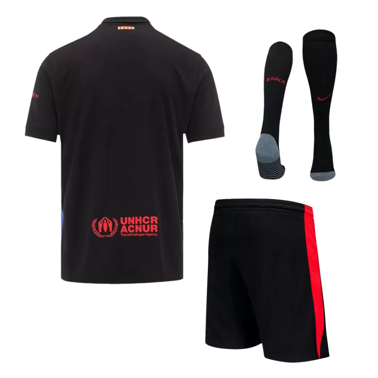 Barcelona Away Soccer Jersey Kit 2024/25 (Jersey+Shorts+Socks) - gojersey