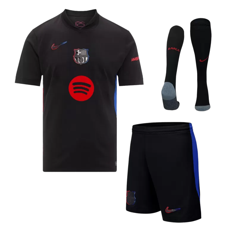 Barcelona Away Soccer Jersey Kit 2024/25 (Jersey+Shorts+Socks) - gojersey