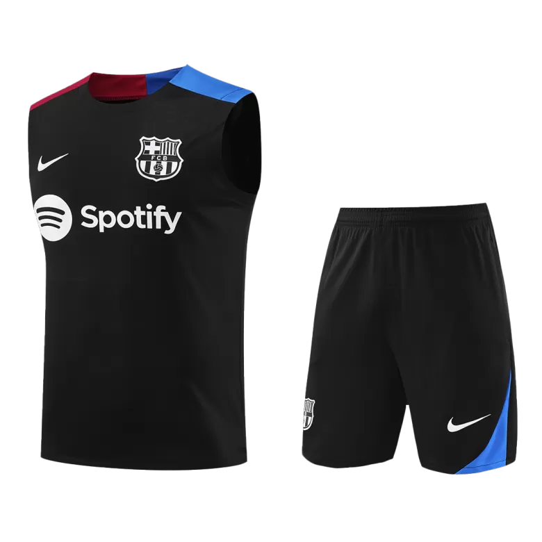 Barcelona Pre-Match Training Soccer Jersey Kit 2024/25 (Jersey+Shorts) - gojersey