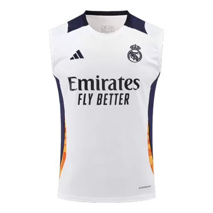 Real Madrid Pre-Match Sleeveless Soccer Jersey 2024/25 - gojersey