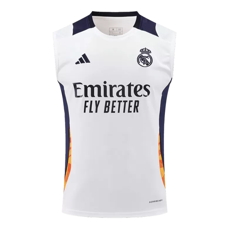 Real Madrid Pre-Match Sleeveless Soccer Jersey 2024/25 - gojersey