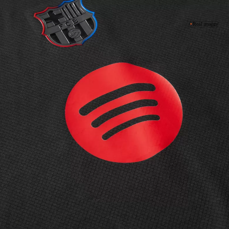 Barcelona Away Soccer Jersey Kit 2024/25 Kids(Jersey+Shorts)- Spotify Logo Without Text - gojersey