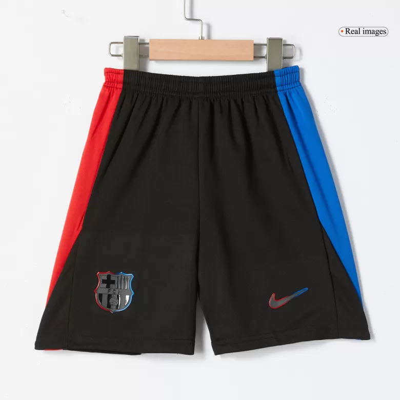 Barcelona Away Soccer Jersey Kit 2024/25 Kids(Jersey+Shorts) - gojersey