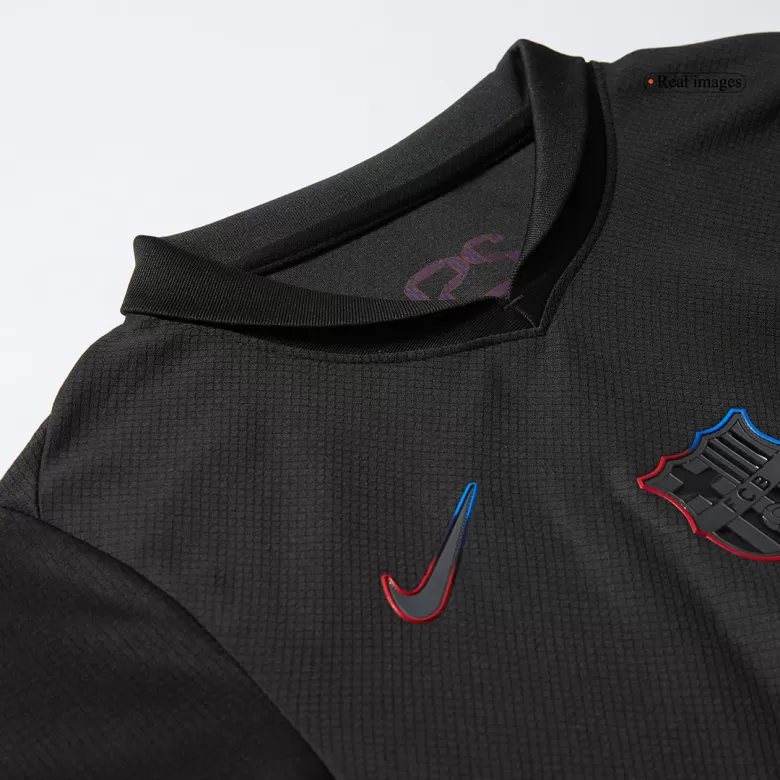 Barcelona Away Soccer Jersey Kit 2024/25 Kids(Jersey+Shorts)- Spotify Logo Without Text - gojersey