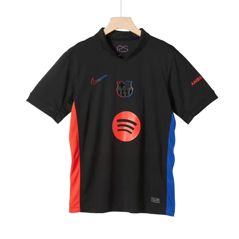 Barcelona Away Soccer Jersey 2024/25- Spotify Logo Without Text - gojersey