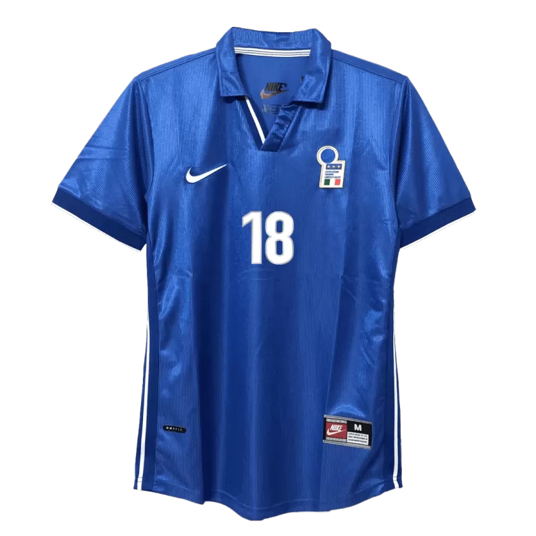 Italy BAGGIO R. #18 Home Soccer Jersey Retro 1998 - gojersey