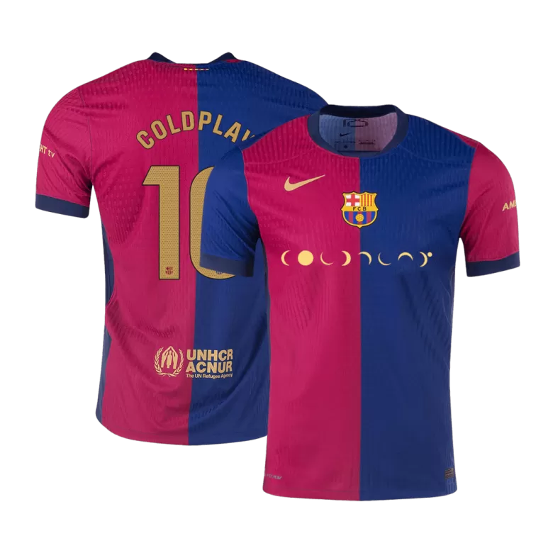 Barcelona COLDPLAY #10 Home Soccer Jersey Authentic 2024/25 - gojersey