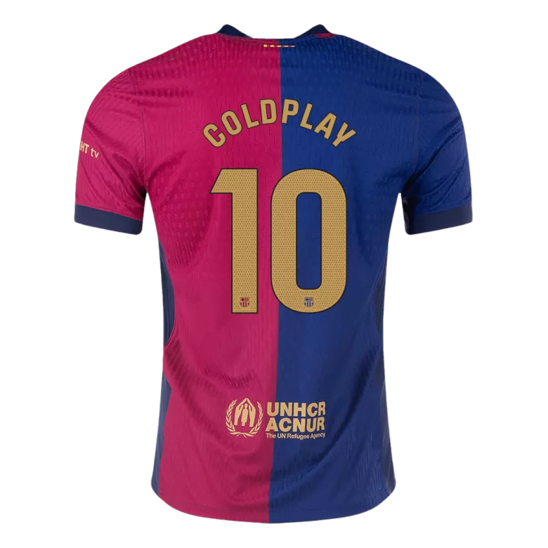 Barcelona COLDPLAY #10 Home Soccer Jersey Authentic 2024/25 - gojersey