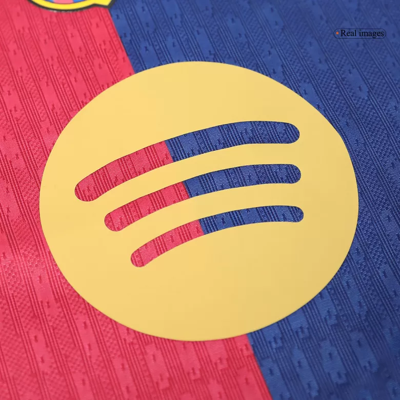 Barcelona Home Jersey Authentic 2024/25 Spotify Logo Without Text - gojersey