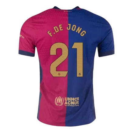 Barcelona F.DE JONG #21 Home Soccer Jersey Authentic 2024/25 - gojersey