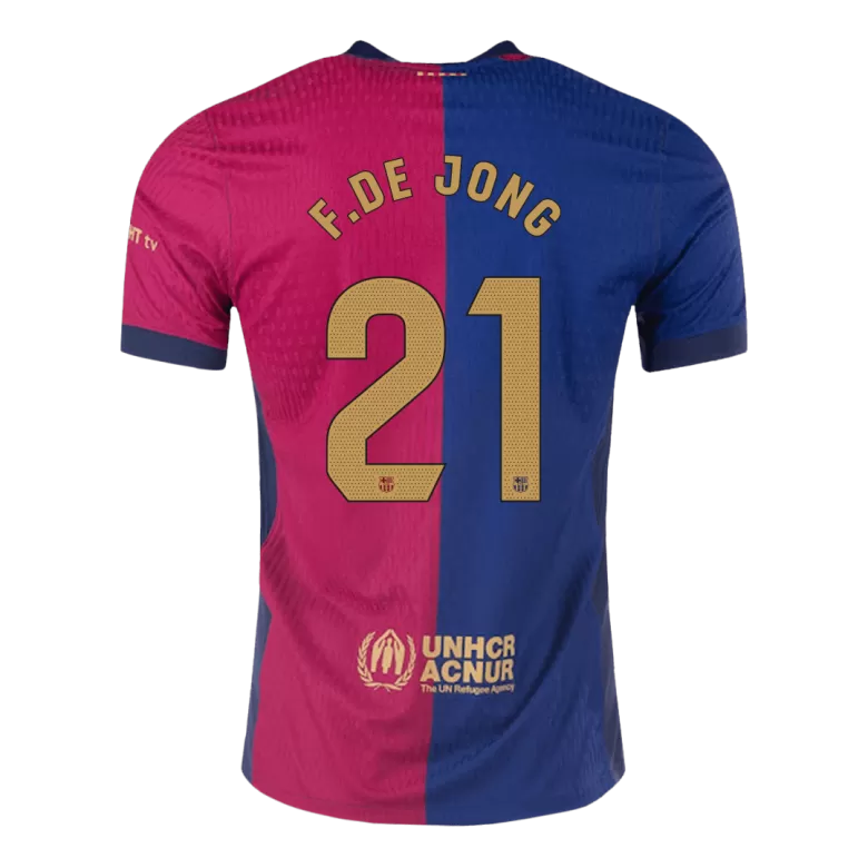 Barcelona F.DE JONG #21 Home Soccer Jersey Authentic 2024/25 - gojersey