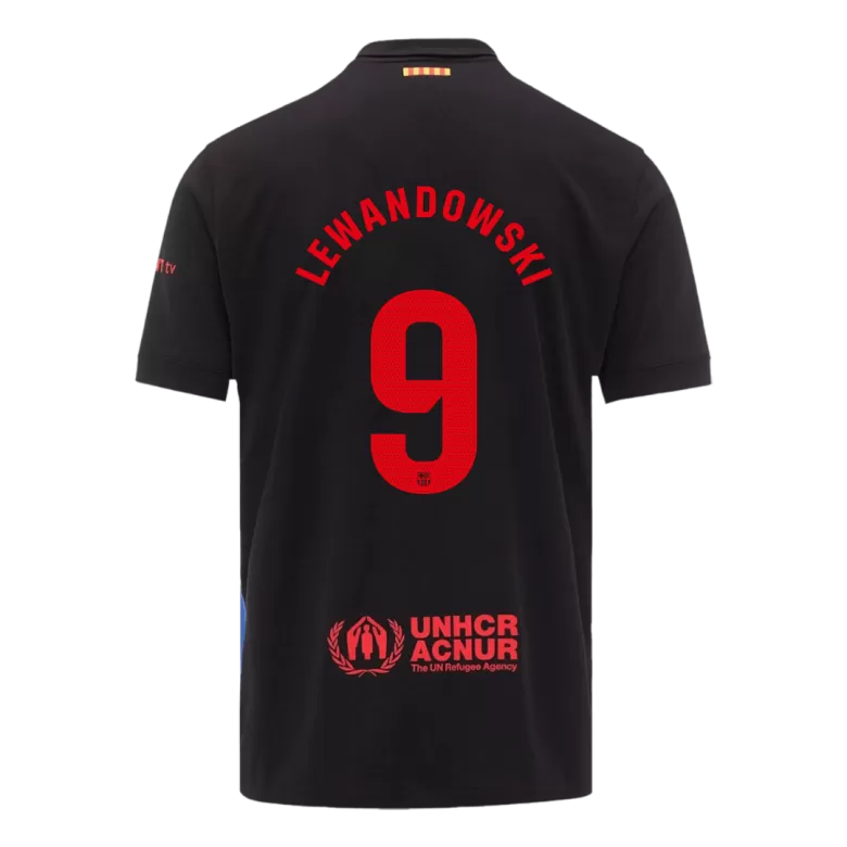 Barcelona LEWANDOWSKI #9 Away Soccer Jersey 2024/25 - gojersey