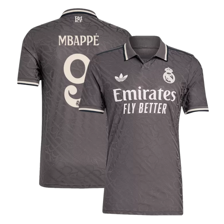 Real Madrid MBAPPÉ #9 Third Away Soccer Jersey Authentic 2024/25 - gojersey