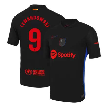 Barcelona LEWANDOWSKI #9 Away Soccer Jersey Authentic 2024/25 - gojersey