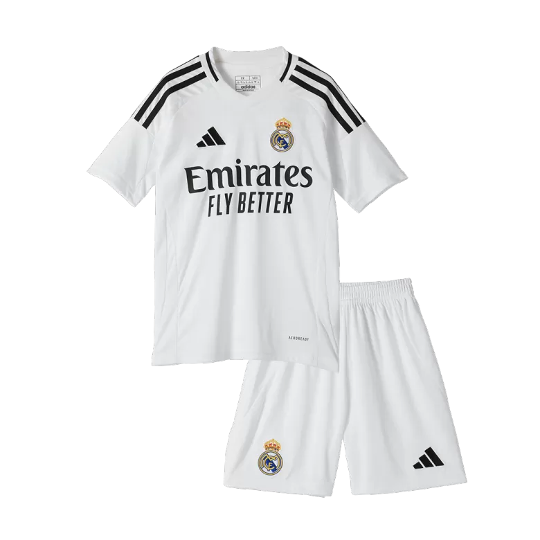 Real Madrid Home Jersey Kit 2024/25 Kids(Jersey+Shorts+Socks) - gojersey