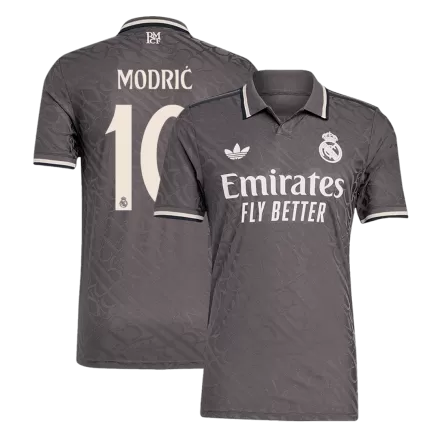 Real Madrid MODRIĆ #10 Third Away Soccer Jersey Authentic 2024/25 - gojersey