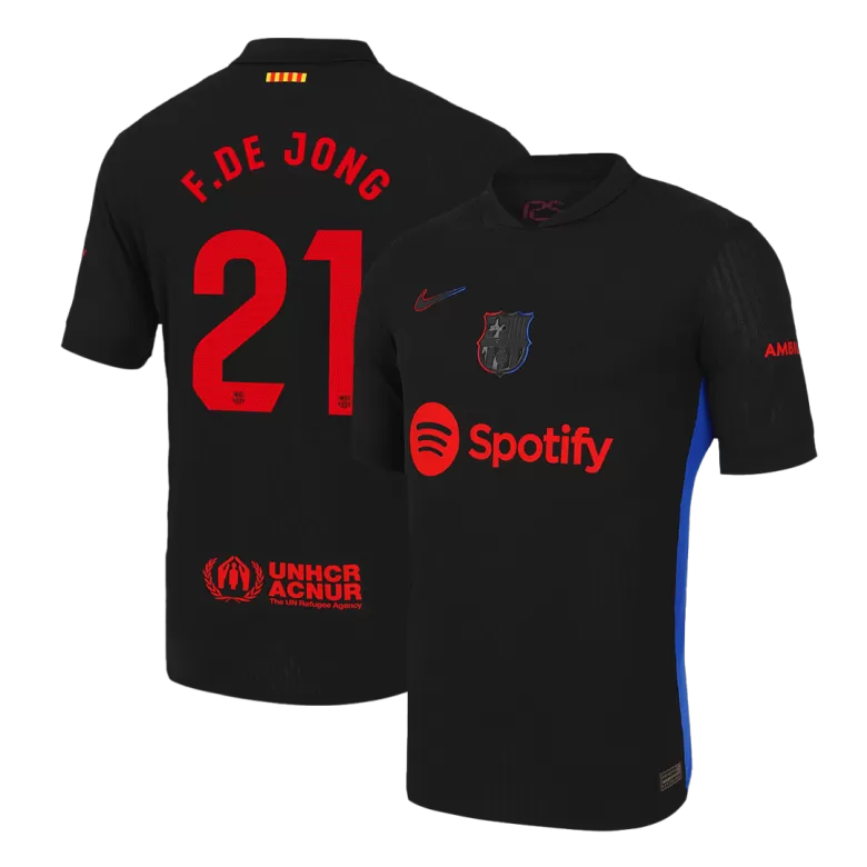 Barcelona F.DE JONG #21 Away Soccer Jersey Authentic 2024/25 - gojersey