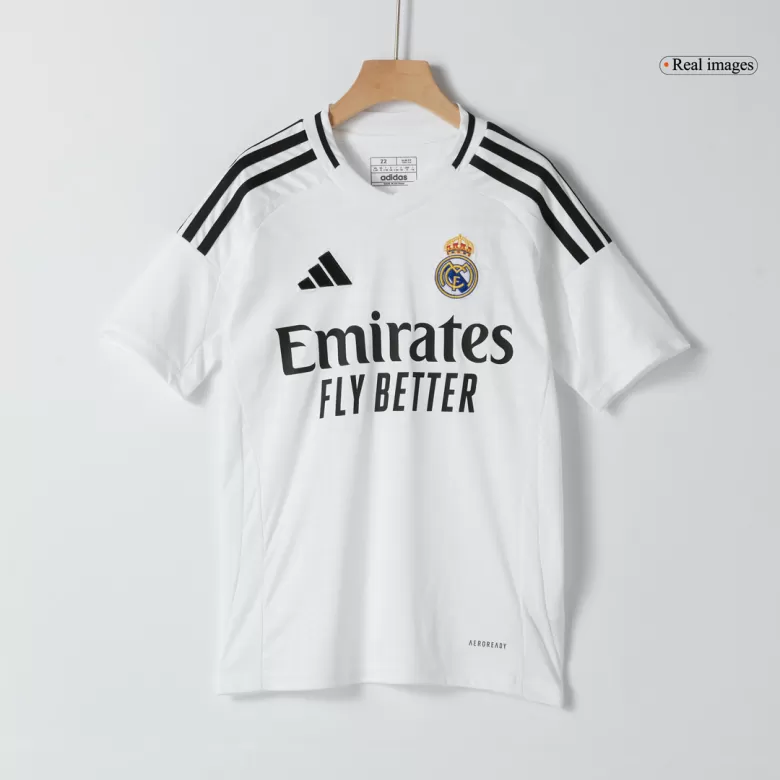 Real Madrid Home Jersey Kit 2024/25 Kids(Jersey+Shorts+Socks) - gojersey