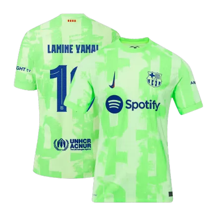 Barcelona LAMINE YAMAL #19 Third Away Soccer Jersey Authentic 2024/25 - UCL Edition - gojersey