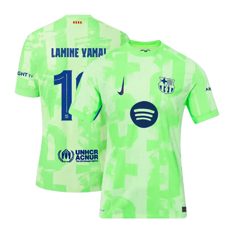 Barcelona LAMINE YAMAL #19 Third Away Soccer Jersey Authentic 2024/25- UCL（Spotify Logo Without Text） - gojersey