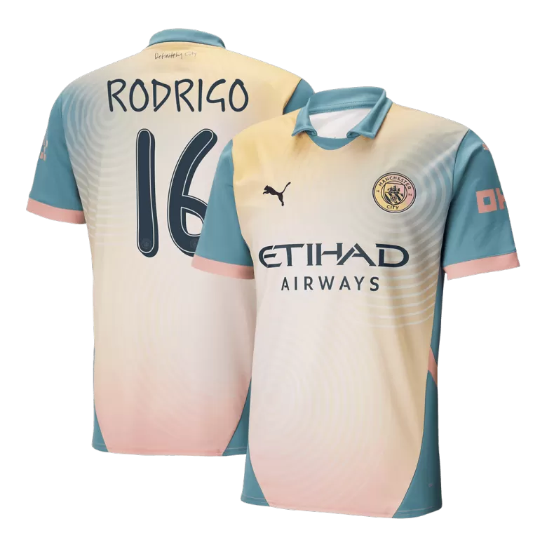 Manchester City RODRIGO #16 Fourth Away Soccer Jersey 2024/25 - Definitely City (UCL Edition) - gojersey