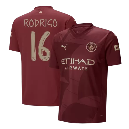 Manchester City RODRIGO #16 Third Away Soccer Jersey 2024/25 - UCL Edition - gojersey