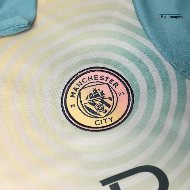 Manchester City Fourth Away Soccer Jersey Kit 2024/25 Kids(Jersey+Shorts)- UCL - gojersey