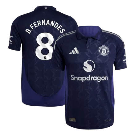 Manchester United B.FERNANDES #8 Away Soccer Jersey Authentic 2024/25 - gojersey