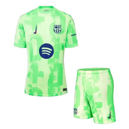 Barcelona Third Away Soccer Jersey Kit 2024/25 (Jersey+Shorts) - (Spotify Logo Without Text) - gojersey