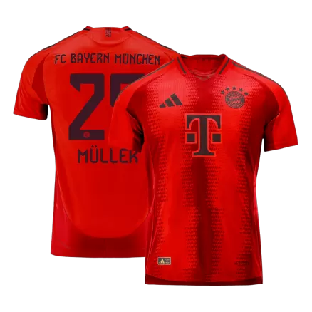 Bayern Munich MÜLLER #25 Home Soccer Jersey Authentic 2024/25 - gojersey