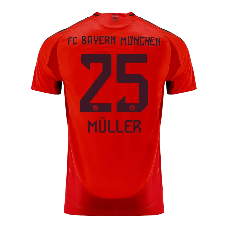 Bayern Munich MÜLLER #25 Home Soccer Jersey Authentic 2024/25 - gojersey